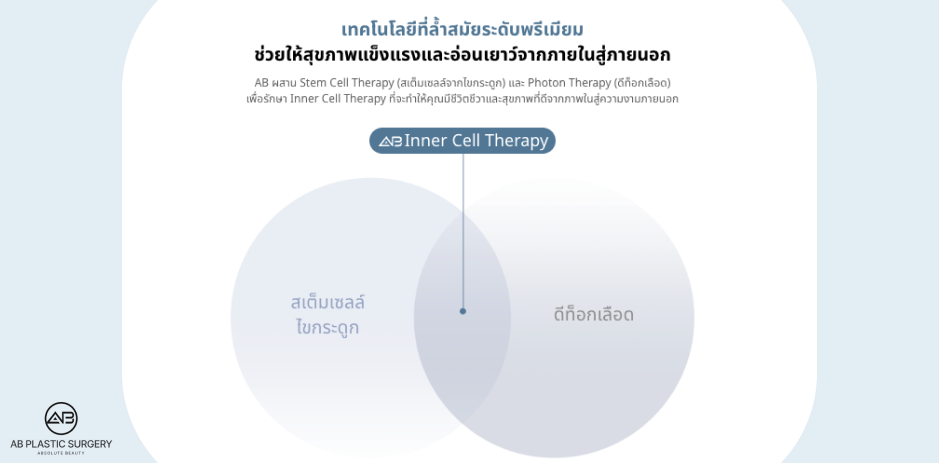 การรักษาสเต็มเซลล์ Inner Cell Therapy และผลการฟื้นฟูของโรงพยาบาลศัลยกรรมAB